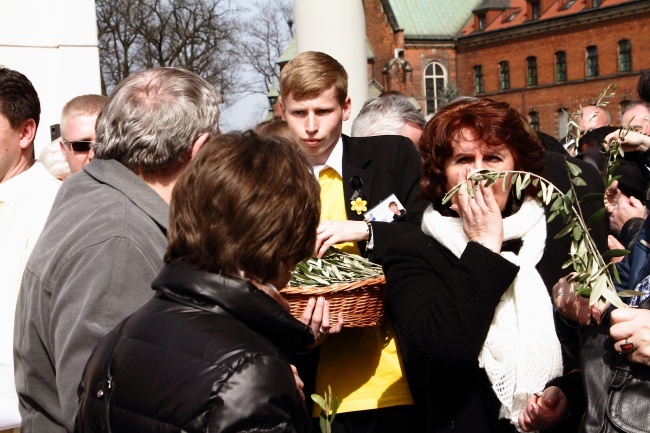 Rozdanie gałązek oliwnych w Łagiewnikach i obchody Niedzieli Miłosierdzia