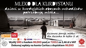 Caritas zbiera na mleko dla Kurdystanu