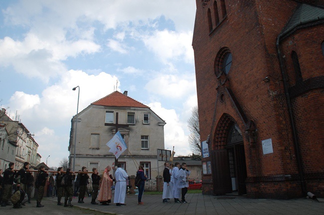 Symbole ŚDM w Bierutowie