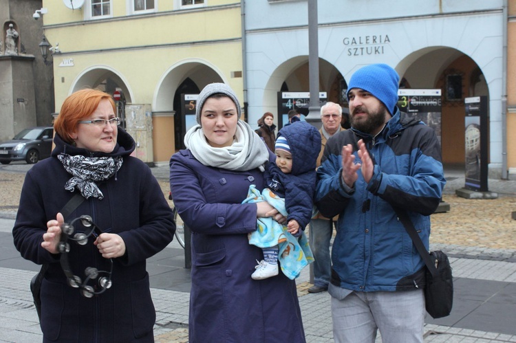 Ewangelizacja na rynku w Gliwicach