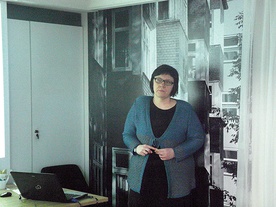 Urszula Wieczorek, autorka ekspozycji.