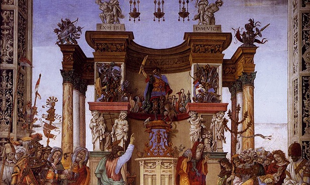 Filippino Lippi
Św. Filip wyrzuca smoka ze świątyni w Hierapolis
fresk, 1487–1502 
kościół Santa Maria Novella, Florencja