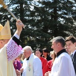 Msza św. dla pielgrzymów łagiewnickich - Hałcnów 2016