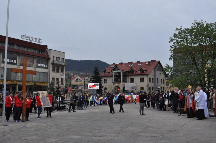 Limanowa - znaki ŚDM