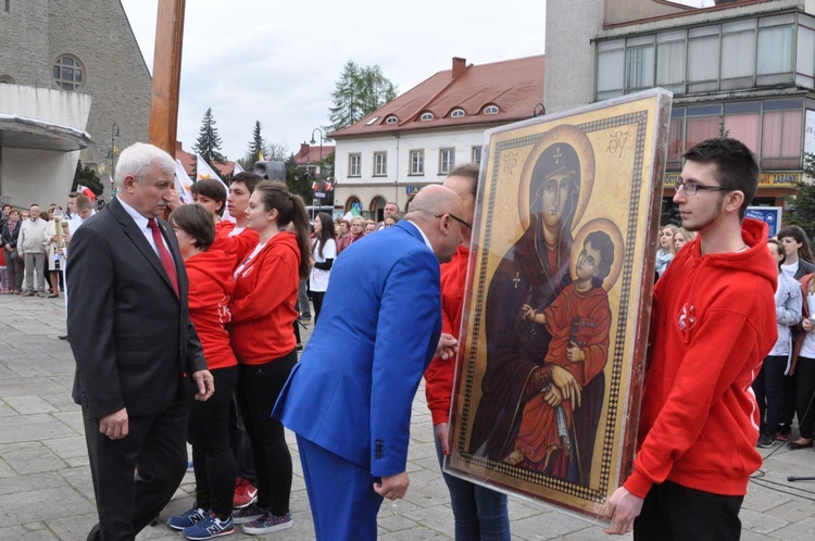 Limanowa - znaki ŚDM