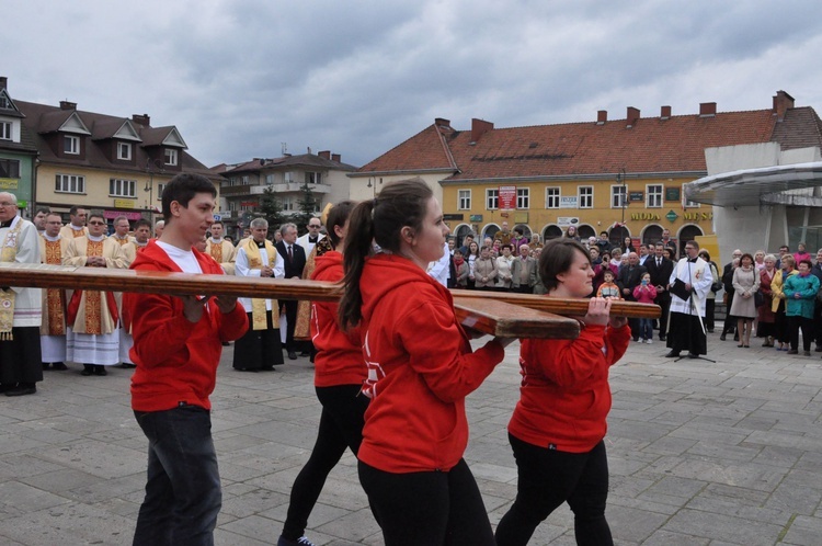 Limanowa - znaki ŚDM