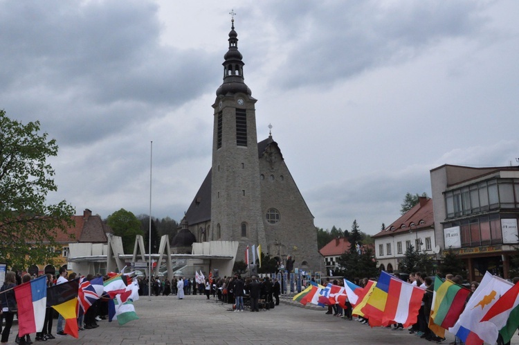 Limanowa - znaki ŚDM