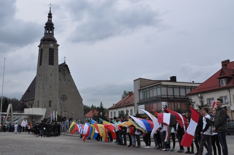 Limanowa - znaki ŚDM