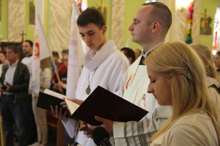 Symbole ŚDM w Kamienicy