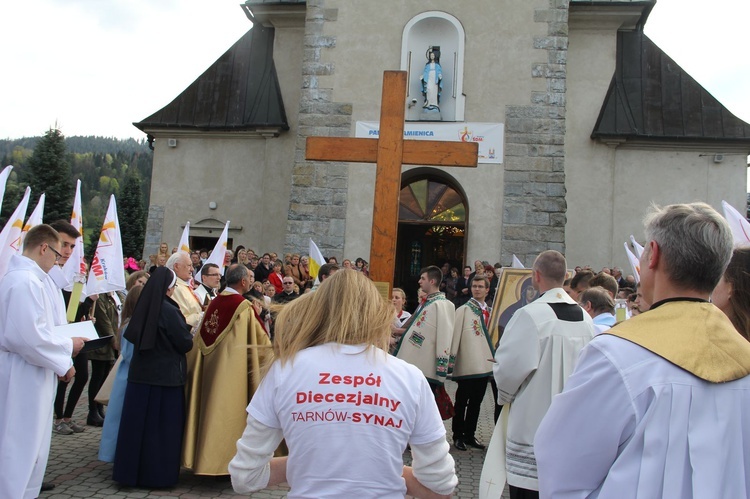 Symbole ŚDM w Kamienicy