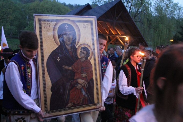 Symbole ŚDM w Krościenku