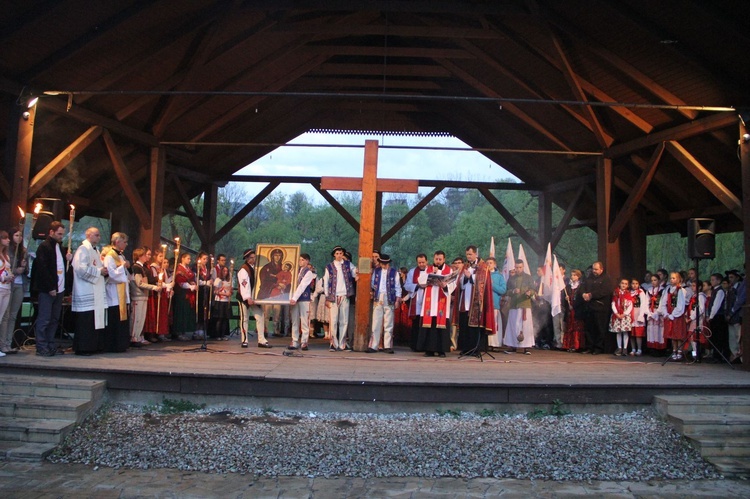 Symbole ŚDM w Krościenku