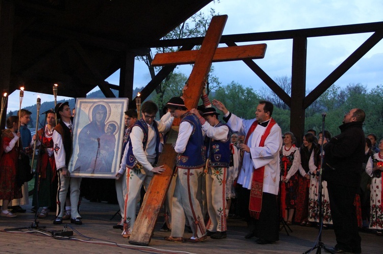 Symbole ŚDM w Krościenku