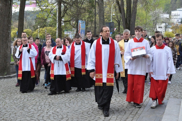 Znaki ŚDM w Krynicy - Zdroju