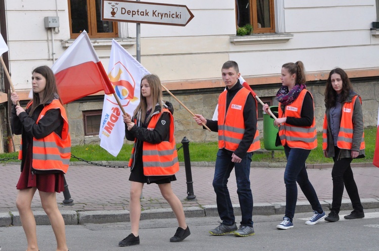 Znaki ŚDM w Krynicy - Zdroju