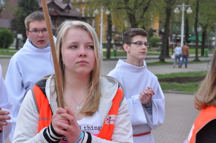 Znaki ŚDM w Krynicy - Zdroju