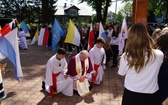 Symbole ŚDM w Chorzelowie