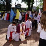 Symbole ŚDM w Chorzelowie