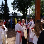 Symbole ŚDM w Chorzelowie