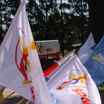 Symbole ŚDM w Chorzelowie