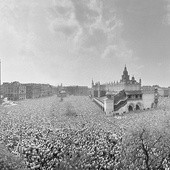 Pół miliona ludzi przyszło 19 maja 1981 r. na krakowski Rynek, aby wyrazić solidarność z Janem Pawłem II.