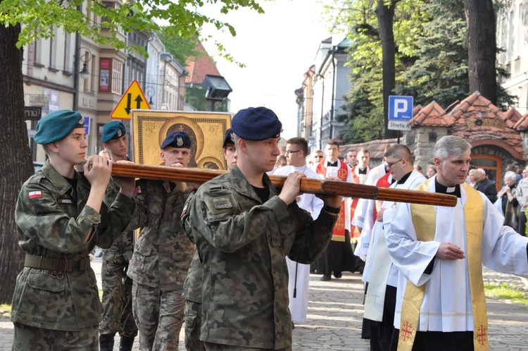 Znaki ŚDM w Nowym Sączu