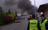 Pożar hali w Katowicach