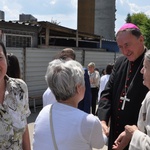 Kamień węgielny w kościele św. Jana Pawła II w Nowym Sączu