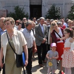 Kamień węgielny w kościele św. Jana Pawła II w Nowym Sączu