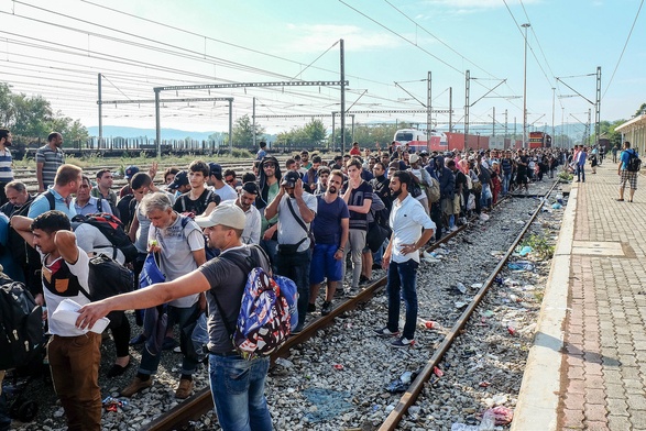 Ewakuacja koczowiska uchodźców Idomeni