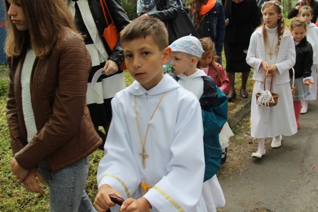 Procesja Bożego Ciała w parafii św. Elżbiety w Cieszynie