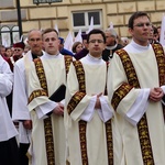 Boże Ciało 2016 - procesja z Wawelu na Rynek Główny 