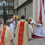 Procesja Bożego Ciała w parafii św. Marii Magdaleny w Cieszynie