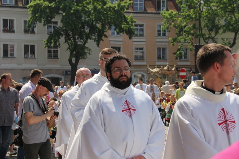 Boże Ciało w Łowiczu - Procesja