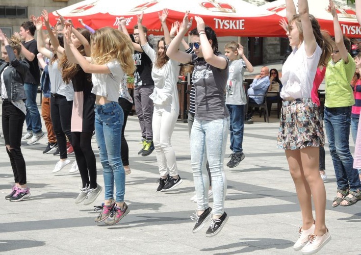 Flash mob na Dzień Dziecka w Bielsku-Białej