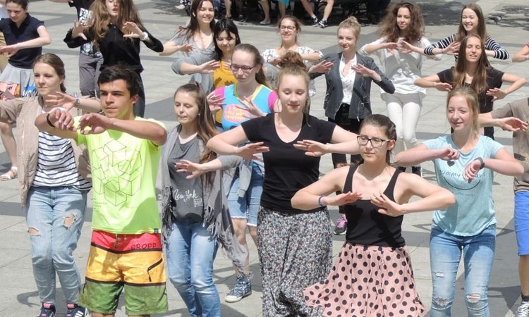 Flash mob na Dzień Dziecka w Bielsku-Białej