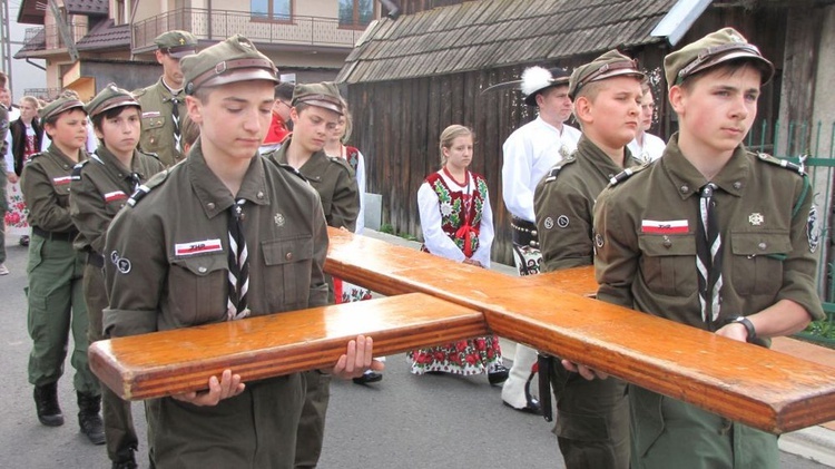 Peregrynacja symboli ŚDM w Czarnym Dunajcu - cz.1