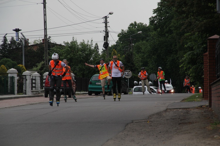 Pielgrzymka rolkowa do Rud (Paniówki)