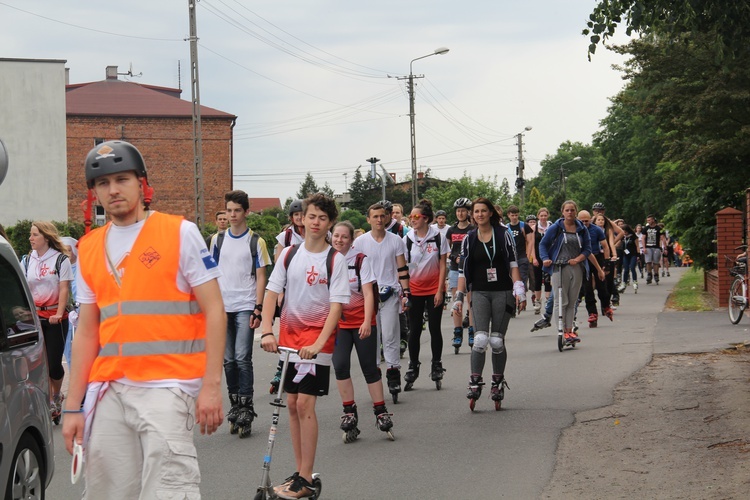 Pielgrzymka rolkowa do Rud (Paniówki)