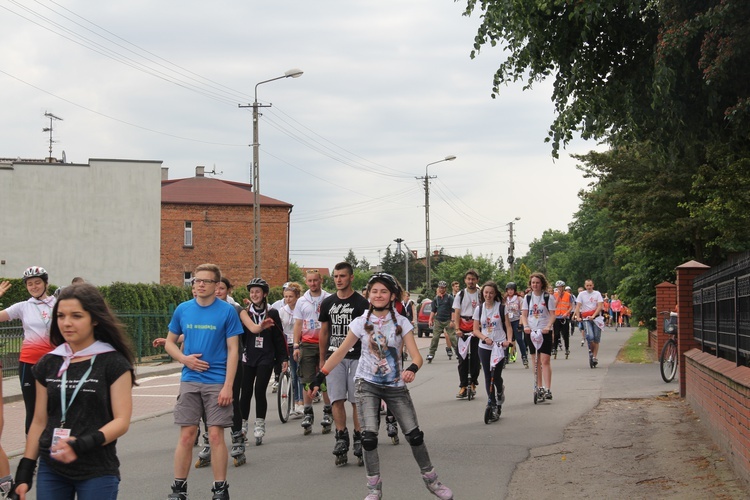 Pielgrzymka rolkowa do Rud (Paniówki)