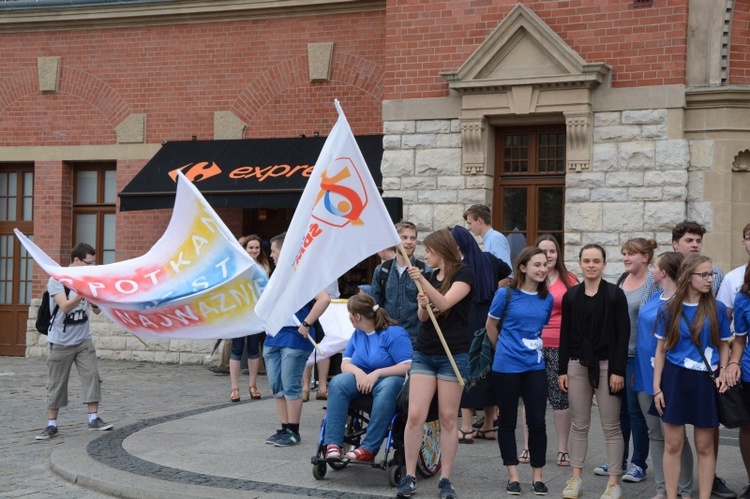 Flash mob wolontariuszy ŚDM