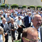 Poświęcenie pomnika św. abp. Bilczewskiego w Wilamowicach