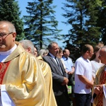 Poświęcenie pomnika św. abp. Bilczewskiego w Wilamowicach