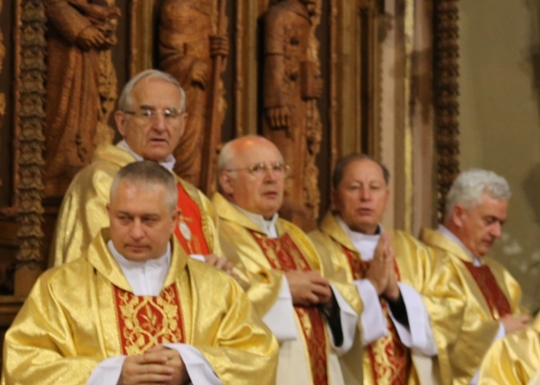 Poświęcenie pomnika św. abp. Bilczewskiego w Wilamowicach