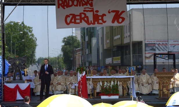 - Chylę czoła przed bohaterami Radomskiego Czerwca, którzy otworzyli nam wszystkim drogę do wolności - mówił prezydent Andrzej Duda