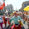 Mimo poważnej sytuacji, uczestnikom demonstracji dopisywały humory.