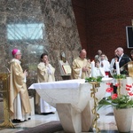 Abp Skworc błogosławi wizerunek Niepokalanej Jutrzenki Wolności w Katowicach