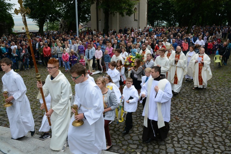 Pielgrzymka dzieci u św. Anny