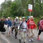 Grupa biało-czerwona Gdańskiej Pieszej Pielgrzymki na Jasną Górę