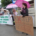 Protest przy Elektrowni Opole